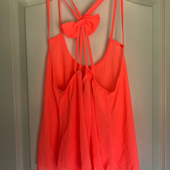 Neon Pink-Orange Tank Top - Picture 5 of 6